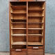 Solid oak curtain binder with honey patina