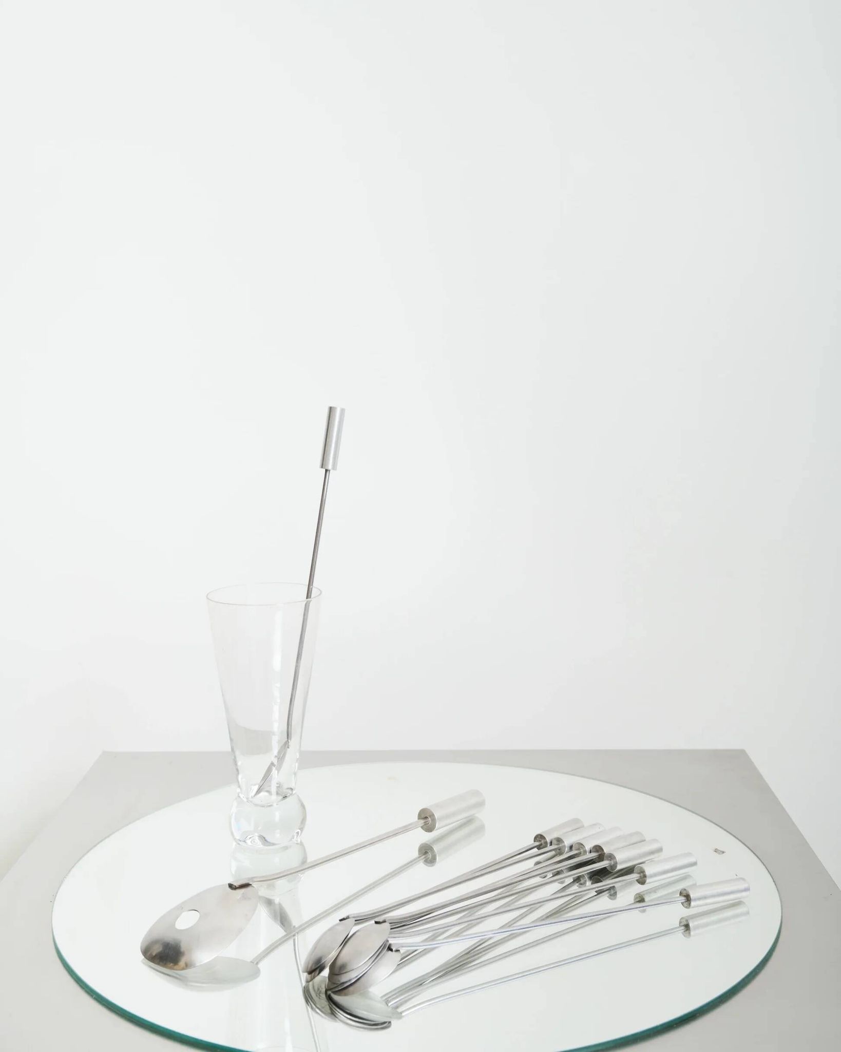 Set à couverts à cocktail moderniste, années 1980
