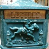 Old cast iron mailbox "Relais de Poste"