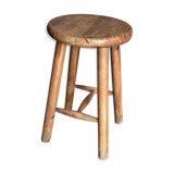 Wooden alpine-style stool