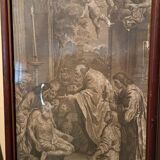 Jacob Frey, biblical scene, engraving, 18th century