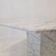 Italian carrara marble octagon garden or dining table, 1960s