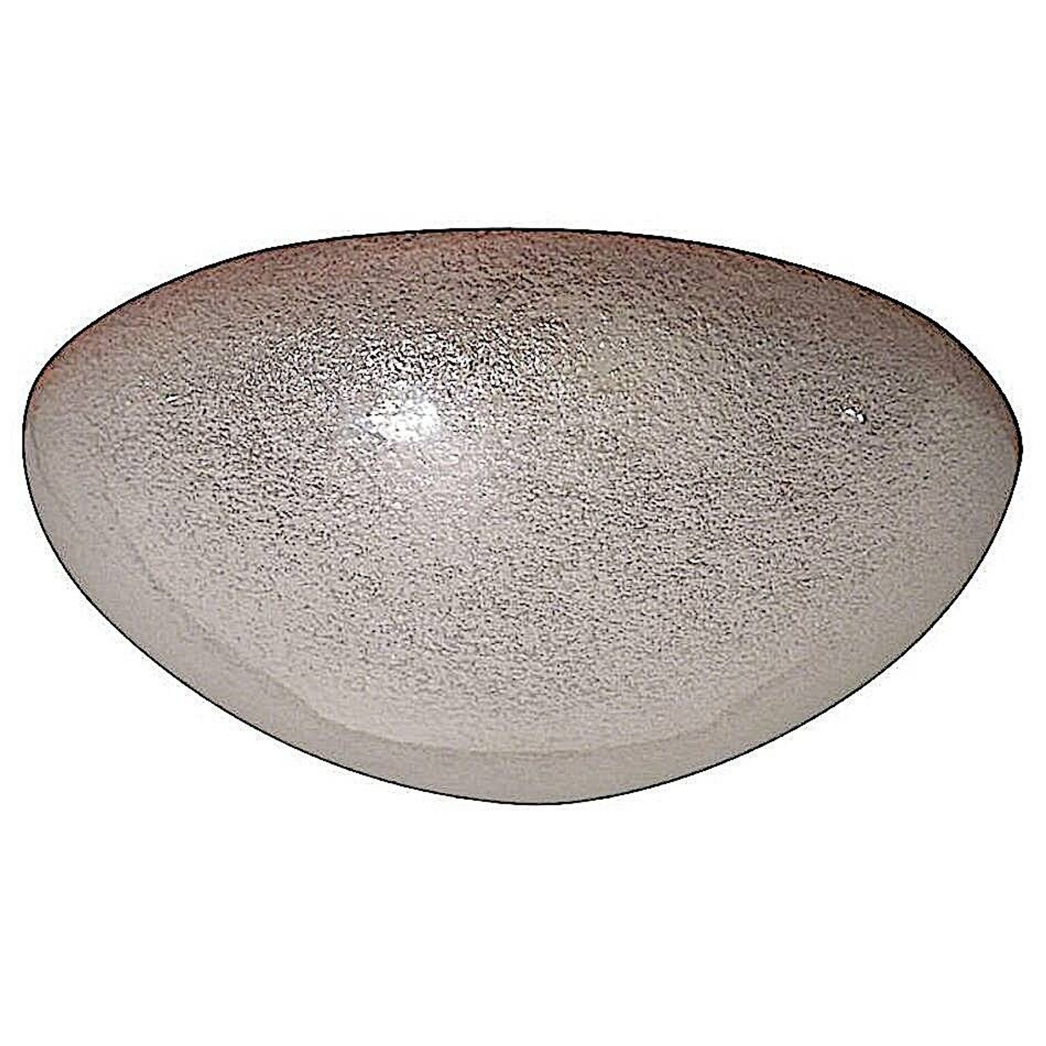 Italian domed ceiling or wall light in frosted Mazzega Murano glass, 1960s