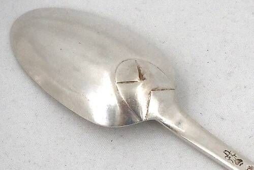 Rare set of 6 silver teaspoons, 18th century, Besançon, Gounot, Uniplat
