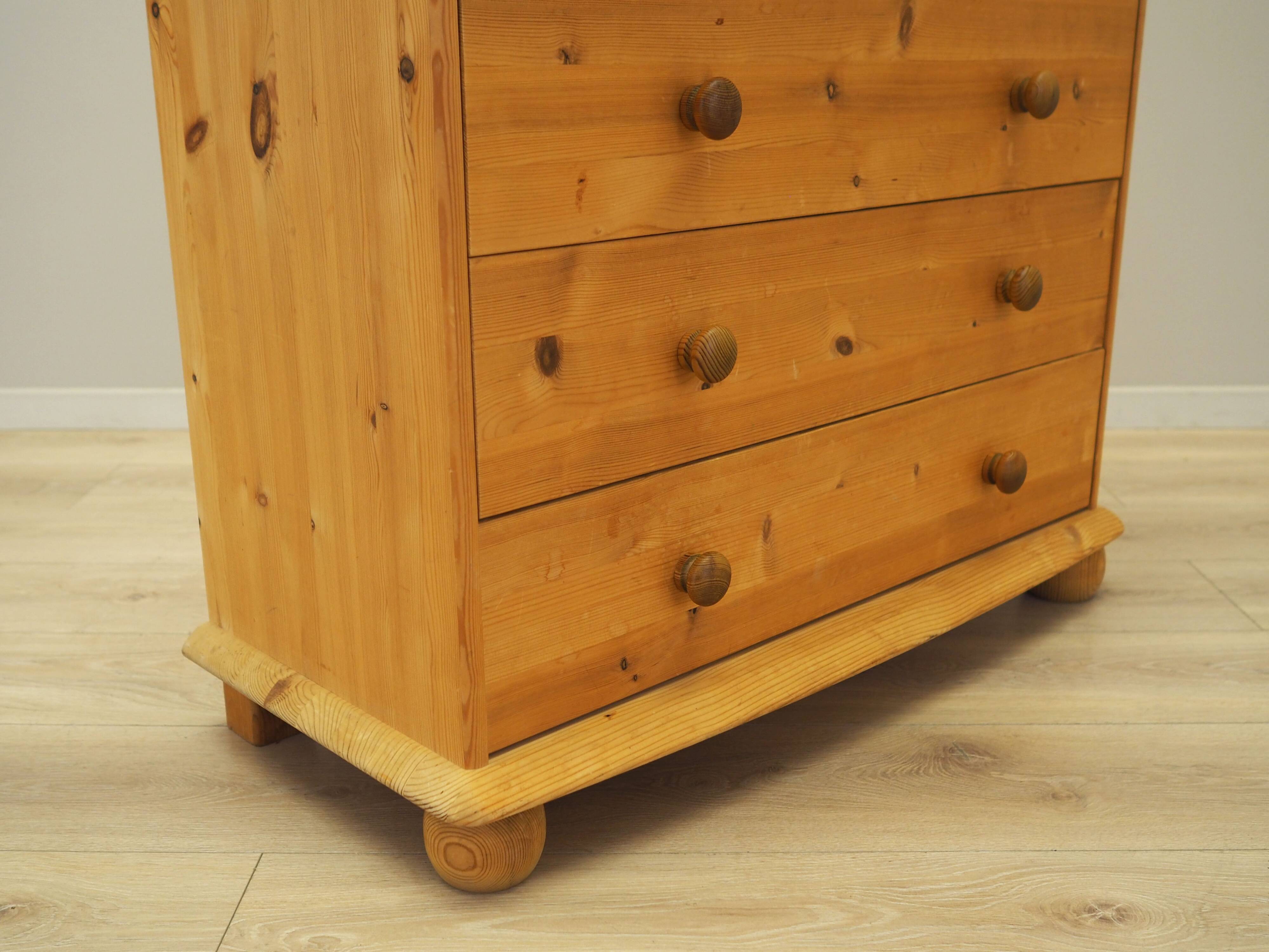 Pine chest of drawers, Danish design, 00s, production: Denmark