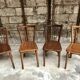 Série de 4 chaises bistrot Baumann N89