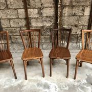 Série de 4 chaises bistrot Baumann N89