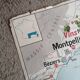 Vintage school map mdi FRANCE Corsica Massif Central