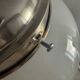 Vintage chrome opaline pendant light, 1970s-80s