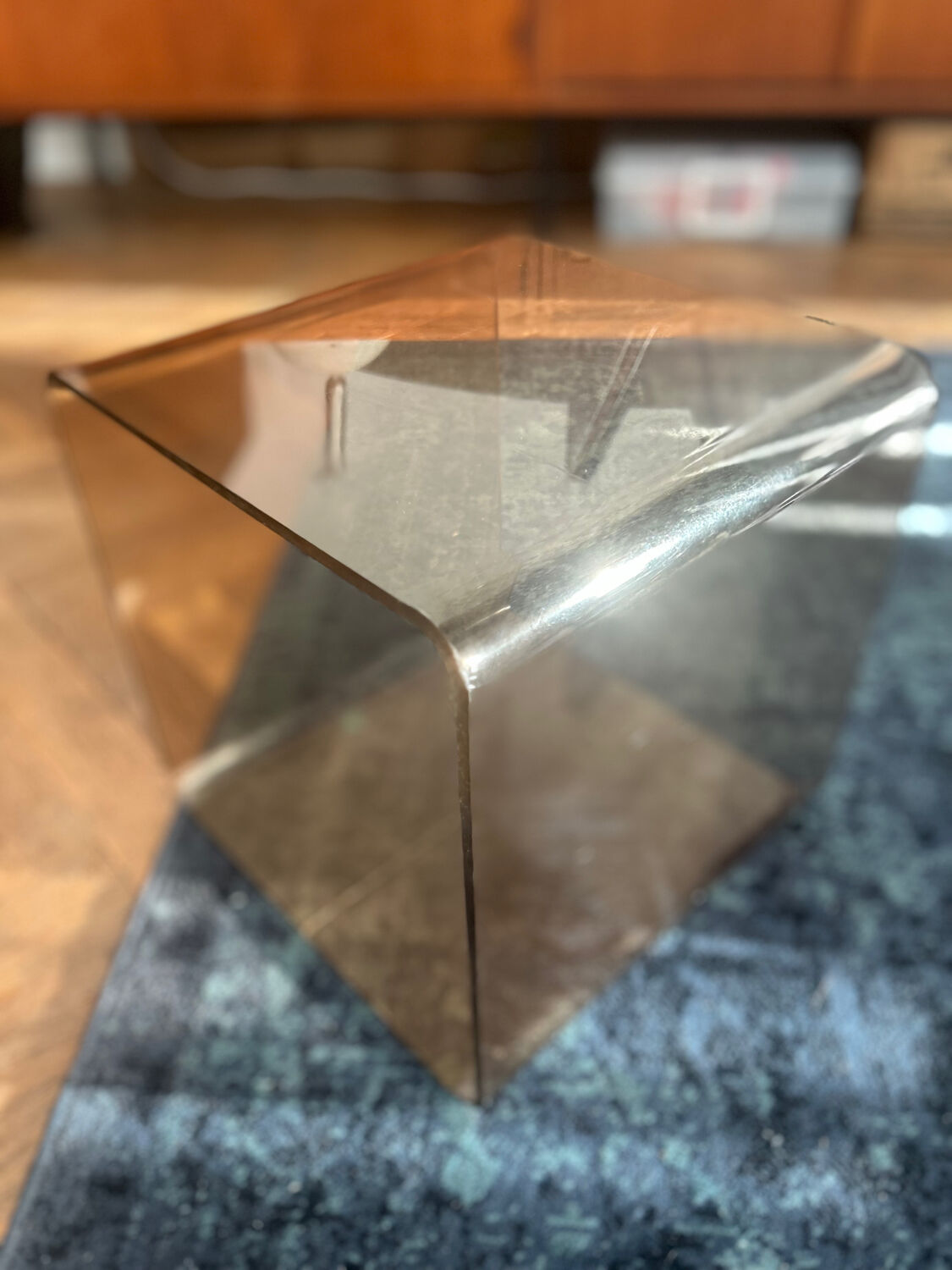 Cube/bedside table/side table design by michel dumas for roche bobois