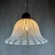 Vintage white Murano glass suspension, Italy, 1970s.