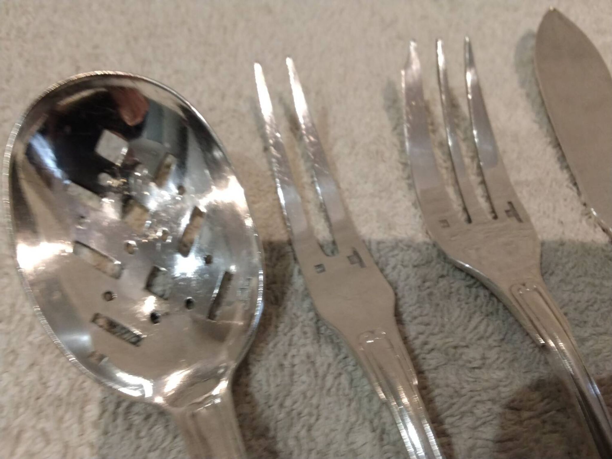 Hors d'oeuvre service, 4 pieces, silver-plated metal, Christofle Vendôme silversmith
