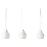Ensemble de trois suspensions en verre par Alf Svensson, Suède 1960