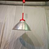 80s brushed aluminum pendant light