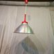 80s brushed aluminum pendant light
