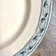 Boulenger & Cie round dish in blue ironstone, "Champigny" service