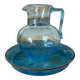 Antique glass jug and tray