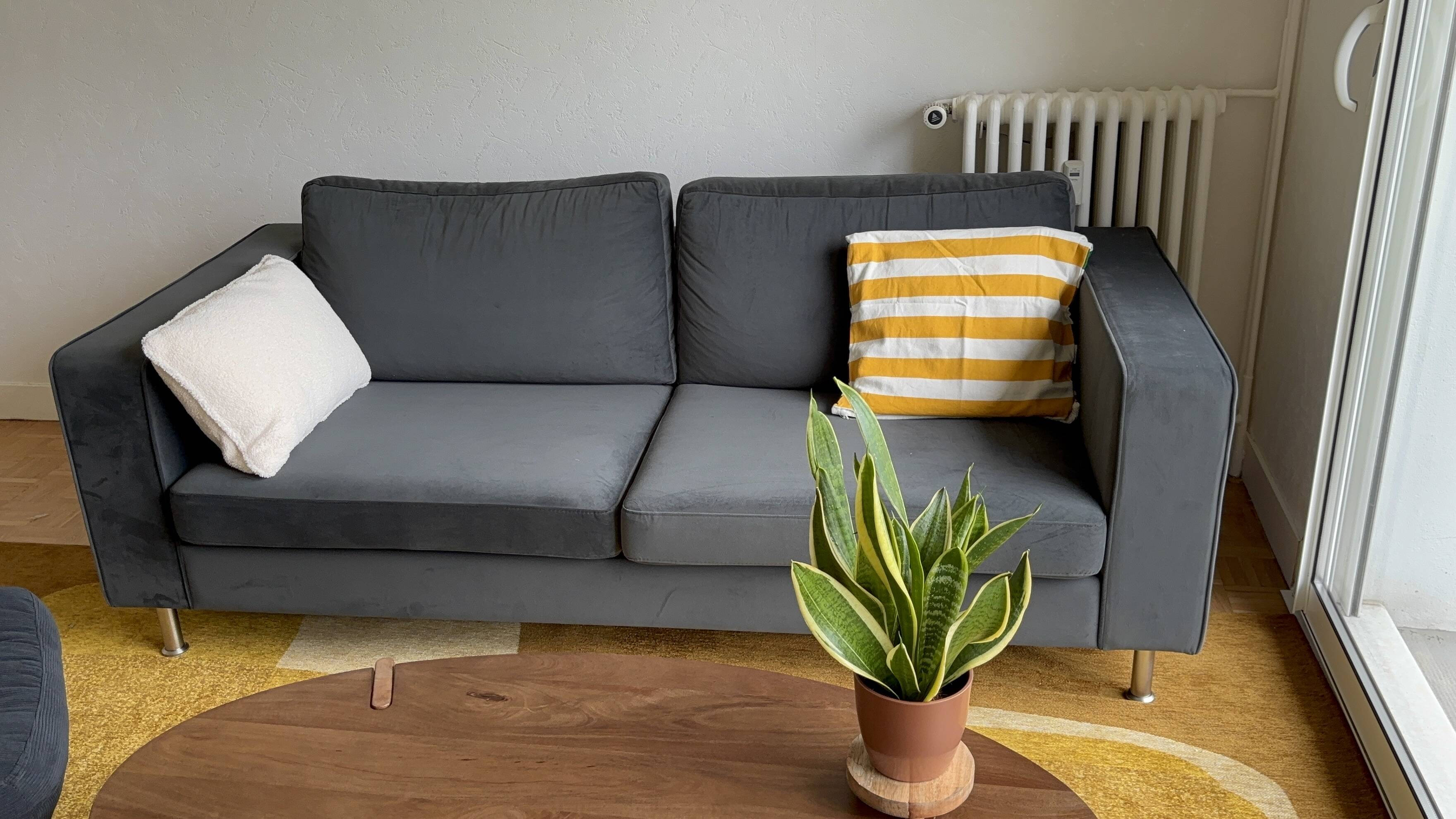 Canapé Boconcept vert velvet 2,5 places