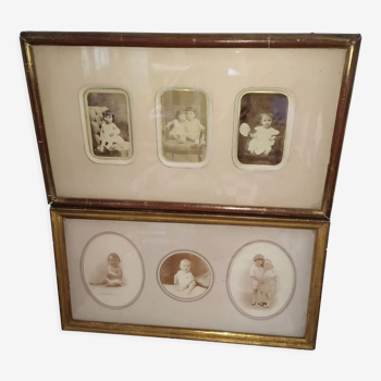 Pair of old photo frames