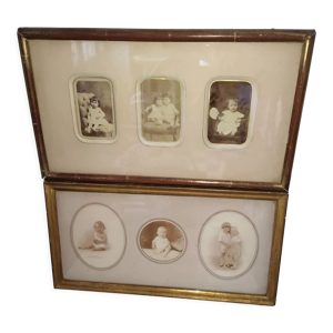 paire de cadres photographies - anciennes