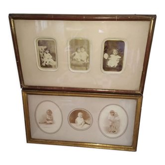 Pair of old photo frames