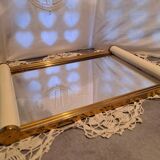 Art deco tray with rectangular mirror background