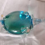 Paperweight Murano glass turtle signed Nason