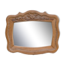 Hand-carved wooden mirror