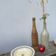 3 vintage beige soup plates Gien model Yvonne