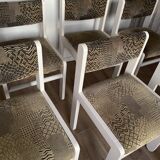 Set of 6 chairs 1980 Scandinavian style