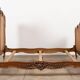 Louis XV style bed in carved and caned beech