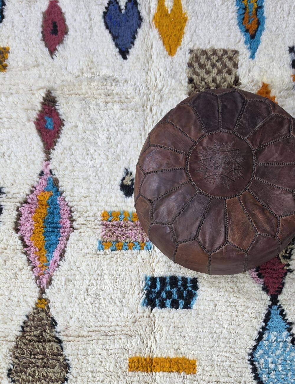 Handmade Tribal Azilal Rug - 209 x 180 cm
