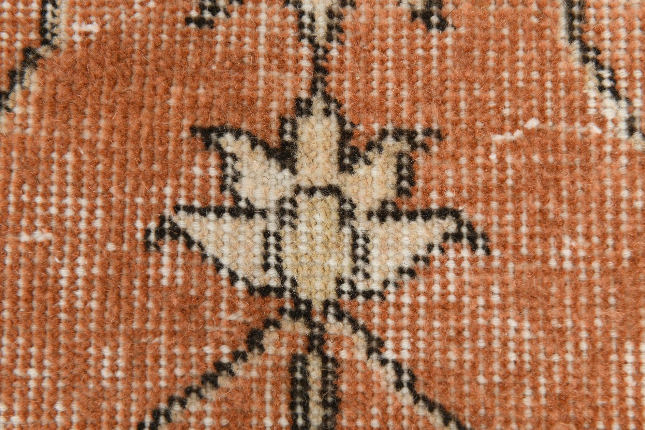 Tapis vintage turc rouge Brunt 7x10, 221x323 cm