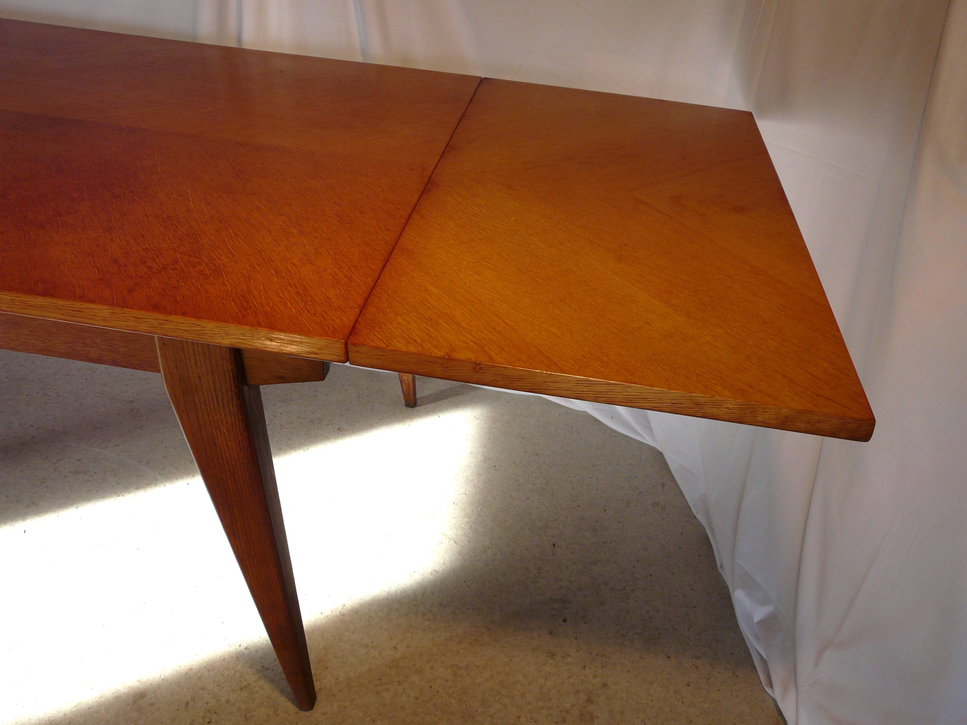 Vintage extendable rectangular table from the 1950s