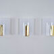 Mid-Century Modern Lucite and Brass Sconces by Metalarte, Spain, 1980