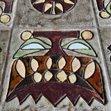 60s coffee table with “tiki” motif Raymond Corroyez