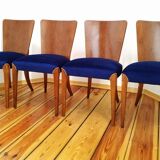 H-214 Chairs attributed by Jindřich Halabala for Up Zavody, 1950s, Set of 4