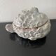 Small Rascasse box in glazed terracotta signed Rochehaut