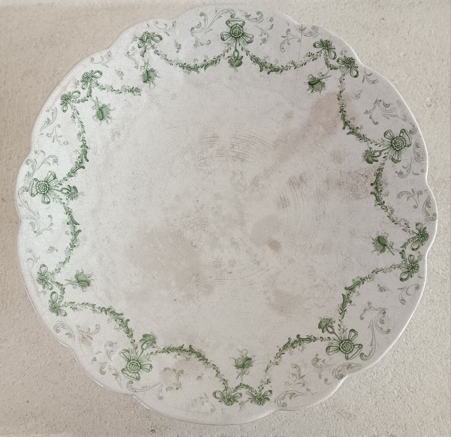 Compotier iron earth mandolin décor