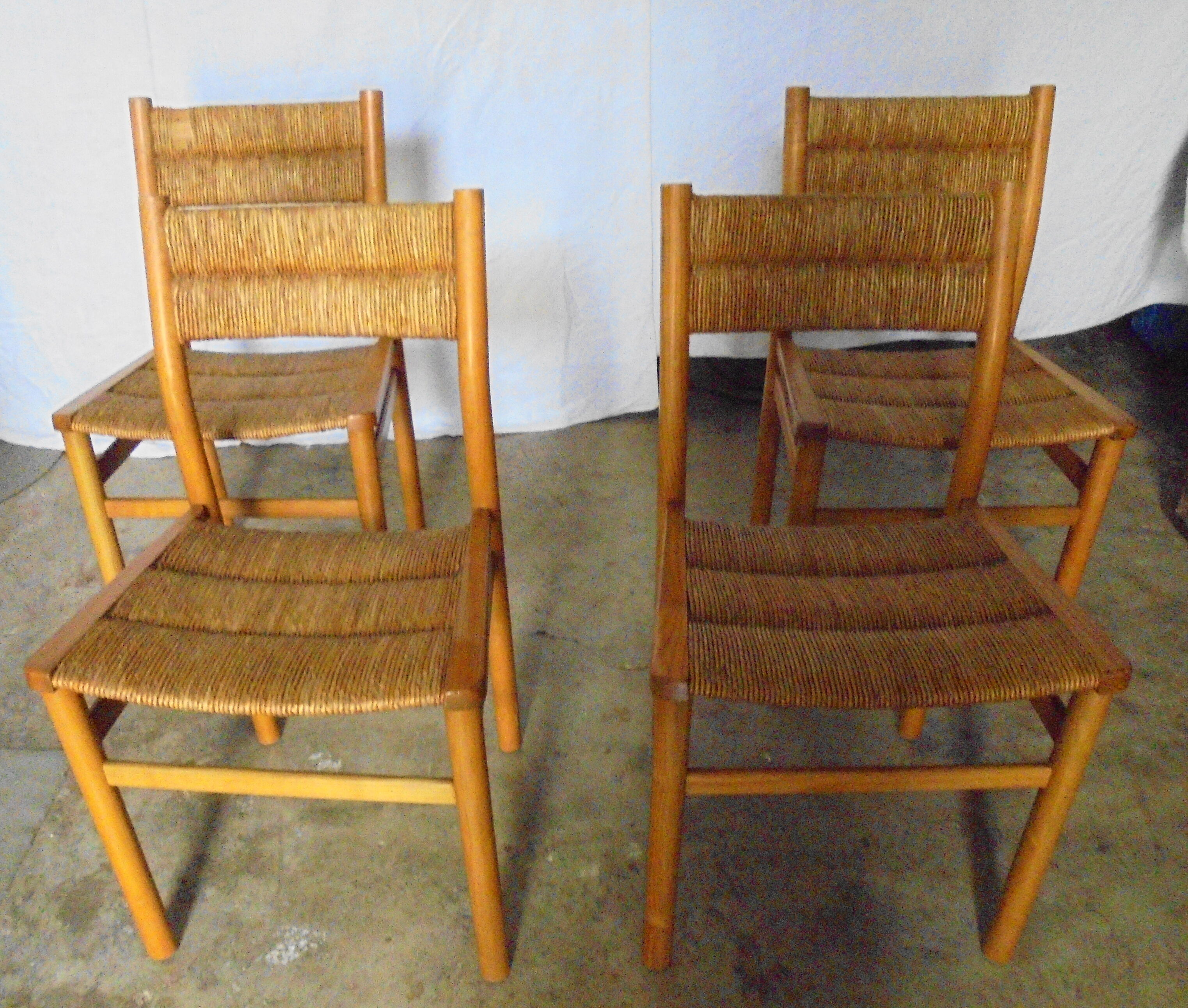 4 chaises de Pierre Gautier Delaye, modèle Week End des années 50
