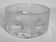 Thick frosted glass ashtray and pocket tray, 1980s savannah design, 13 cm.