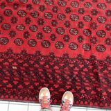 Antique Afghan Ersari handmade rug 208 x 288 cm 1920s