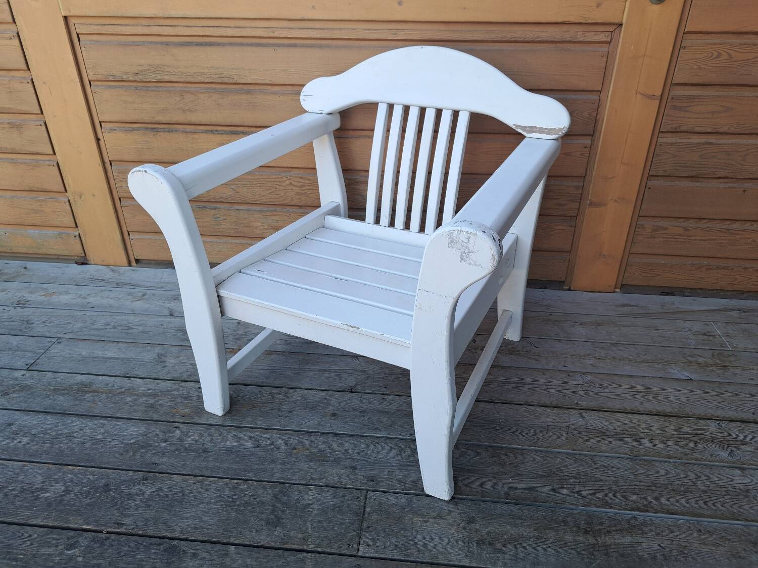 Vintage wooden outdoor furniture