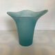 Vase corolle pâte de verre bleu