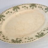 Large oval ironstone platter "Palmyre" Sarreguemines