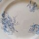 Earthenware dinner plates from Sarreguemines, Watteau, U & C, 1950s