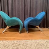 Paire de fauteuils Papageno conçus par Jan Armgardt, Leolux, Pays-Bas, années 1990
