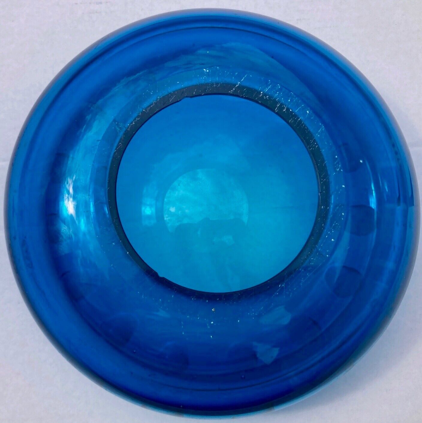 マークニューソン ガラス製 灰皿 青 Marc Newson ash tray