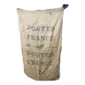Ancien sac postal la poste france  n°7 en toile de jute 70x110cm