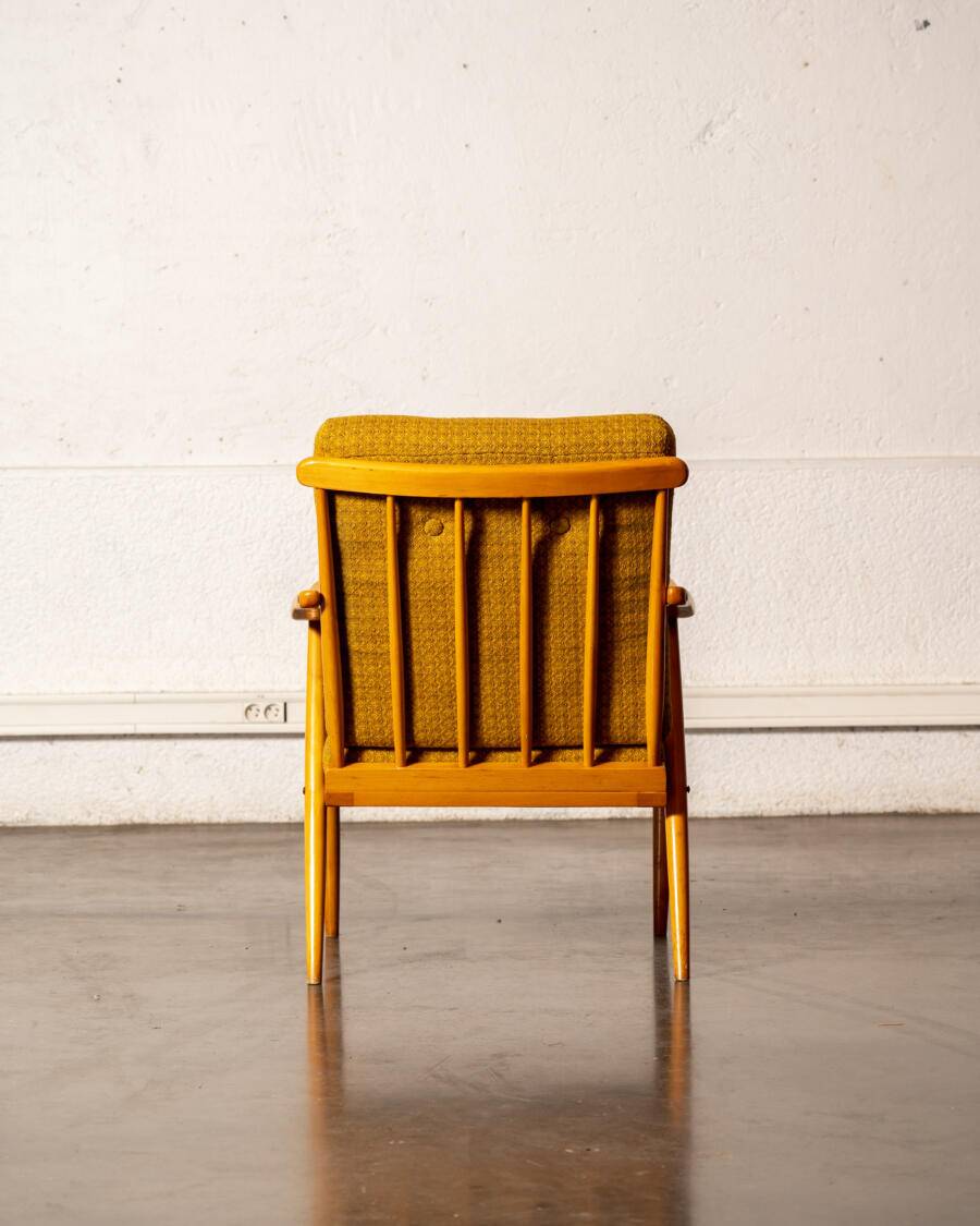 Boomerang armchair, original fabric